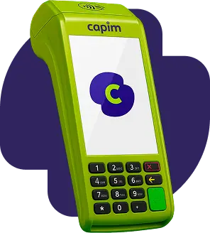 Maquininha de cartão da Capim
